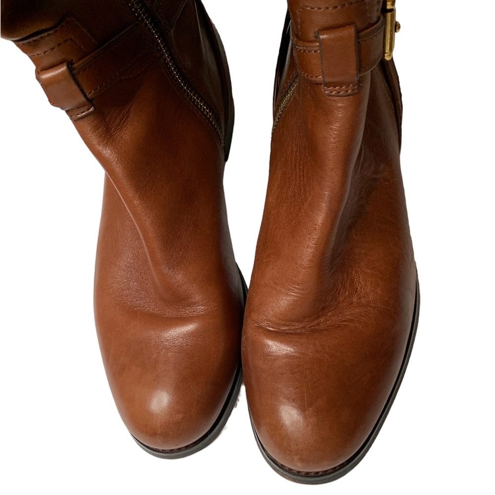 Coach Micha Leather Tall Riding Boots - Picture 4 of 9